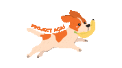 Dog Party Sticker by Project Acai