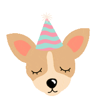 Celebrating Dog Party Sticker by The PupCycle