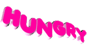 hungry text Sticker