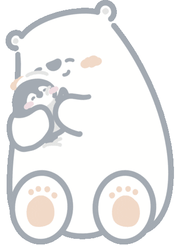 Polar Bear Love Sticker