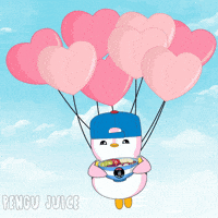 I Love You Hearts GIF by Pengu Juice Co.