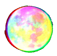 Solar Eclipse Moon Sticker