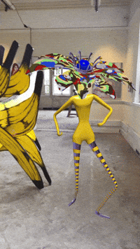 Ls528 art trippy psychedelic dancer GIF