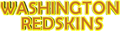 Washington Redskins Football Sticker by GIPHY Text