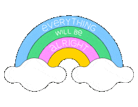 Rainbow Corona Sticker