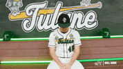 College Baseball Zach GIF by GreenWave
