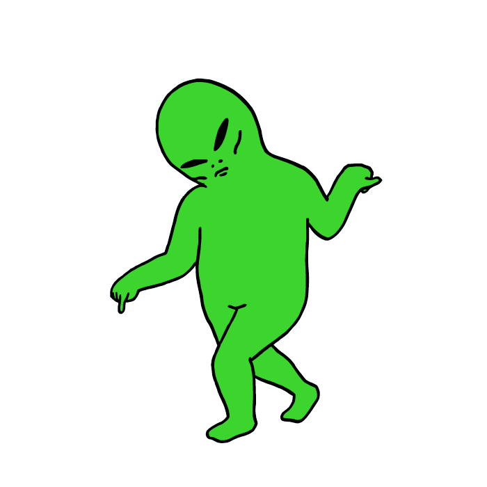 RIPNDIP_CAT dance alien disgusted mms Sticker