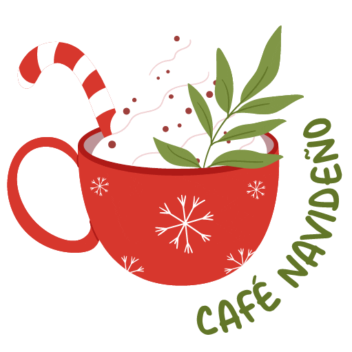 Christmas Cafe Sticker