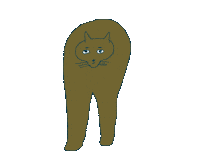 dance cat Sticker by Mekamee