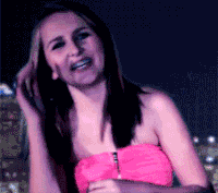 awkward smile GIF