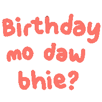 Greeting Happy Birthday Sticker