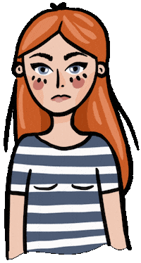 Girl Smile Sticker