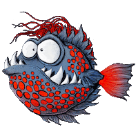 Fun Fish Sticker by Thorsten Berger Illustration