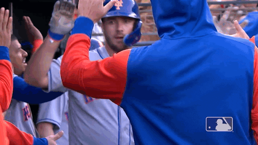 Happy Major League Baseball GIF by New York Mets