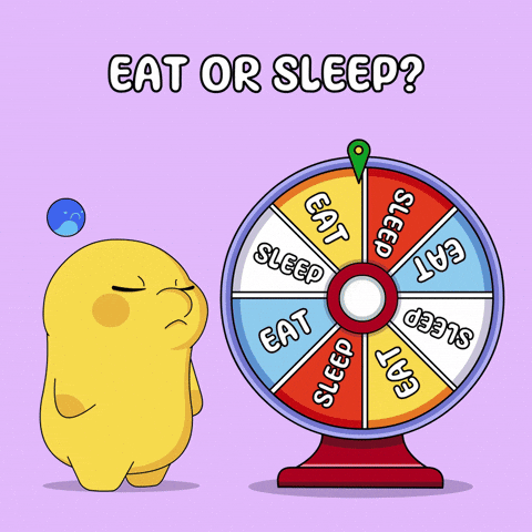 Hungry Sleep GIF by Doodito
