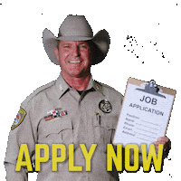 Cowboy Apply Now Sticker by Pinal County Sheriff's Office