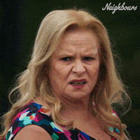 Disgusted Sheila Canning GIF by Neighbours (Official TV Show account)