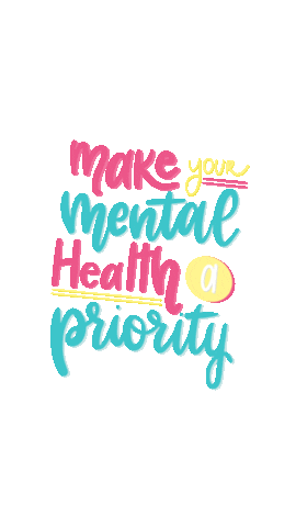 handwrittenmagic giphyupload mental health mental health awareness priority Sticker