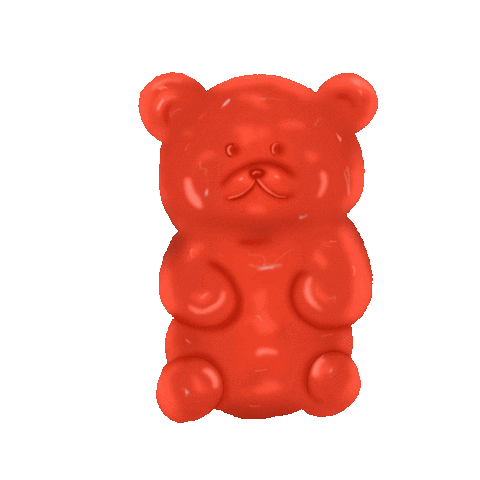 Petrako red bear candy jelly Sticker