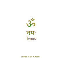Om Namah Shivay Graphic Design Sticker
