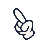 Point Pointing Sticker by Creatomatic