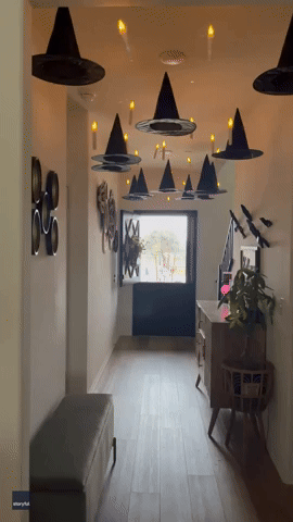 California Home's Hallway Gets Witchy Makeover Ahead of Halloween