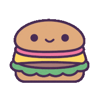 Burger Sticker by 100% Soft
