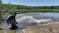 Alaskan Officials Stock Lake With Rainbow Trout