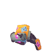 Happy Robot Sticker by mo.co