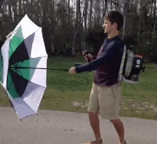 Skateboards Umbrellas GIF
