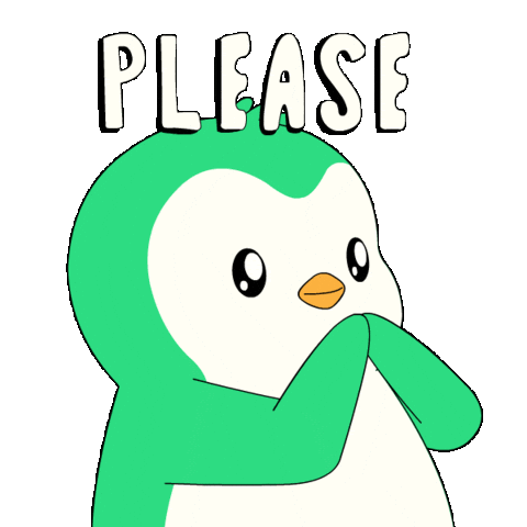 Penguin Please Sticker by Abster