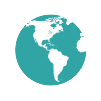 weltwaerts around the world welt globus freiwilligendienst Sticker