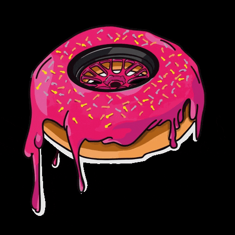 oimls giphygifmaker car donut snacks GIF