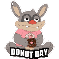Pink Eating Sticker