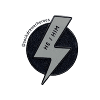 sockdrawerheroes trans nonbinary pronouns sdh Sticker