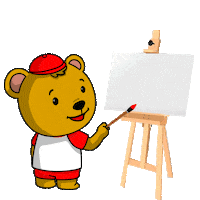 maplebearjpa art school bear arte Sticker