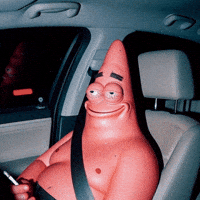 Patrick Star Car GIF