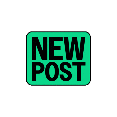 Pink New Post Sticker