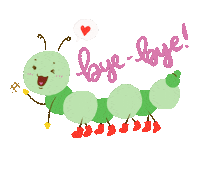 Worm 拜拜 Sticker