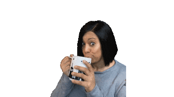 ComedianHollyLogan coffee drama tea watching Sticker