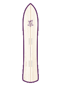 ElevatedSurfcraft surf handmade surfing snowboard Sticker