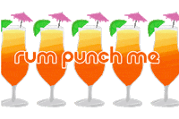 rum punch summer Sticker by boldbodyapparel