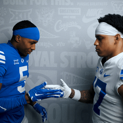 Byu Football Twins GIF by BYU Cougars