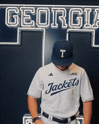 Georgia Tech Baseball GIF by Georgia Tech Yellow Jackets
