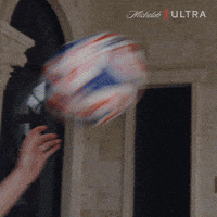 Sponsored gif. Man bounces a soccer ball from his chest down toward his feet and quickly kicks the ball before it hits the ground. It zips through the air, over a swimming pool, and through a life saver ring. Text reads, “Goooooooal!”
