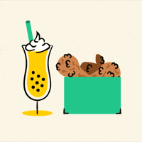 Bubble Tea Breakfast GIF by Jessica Lau