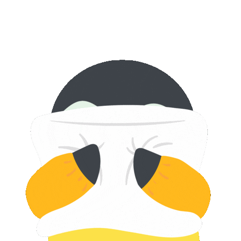 Sad Penguin Sticker by Finch Care