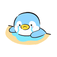 Sad Penguin Sticker by Miniso Canada