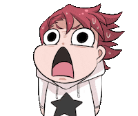 Surprised Sticker by Jin