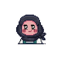 pixlixza pixel art hands waving chibi Sticker